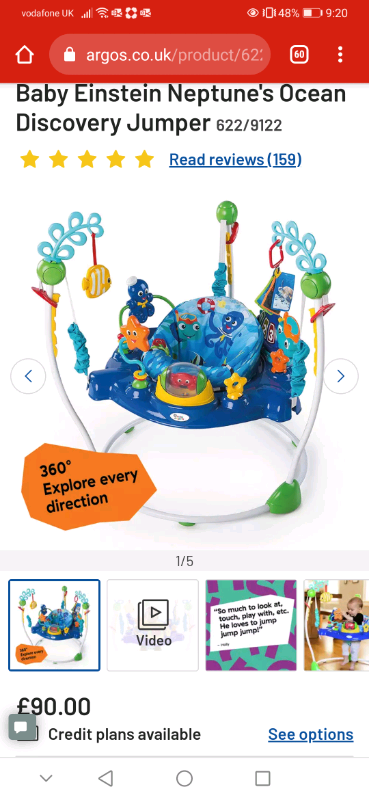 baby einstein jumperoo argos